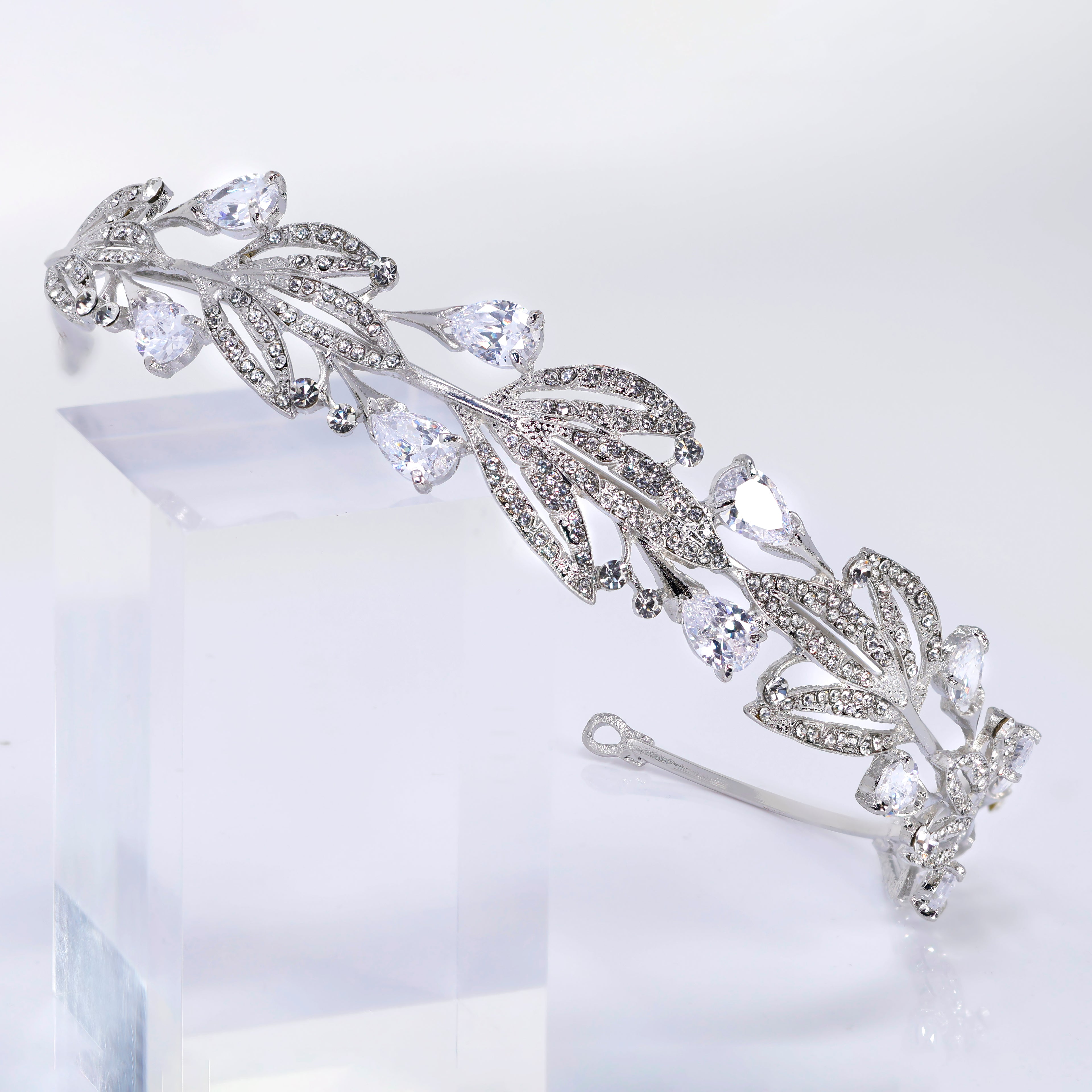 Olivette Headpiece, Hair Vine Headband, Bridal Hair Vine, Delicate Rhinestone Headband