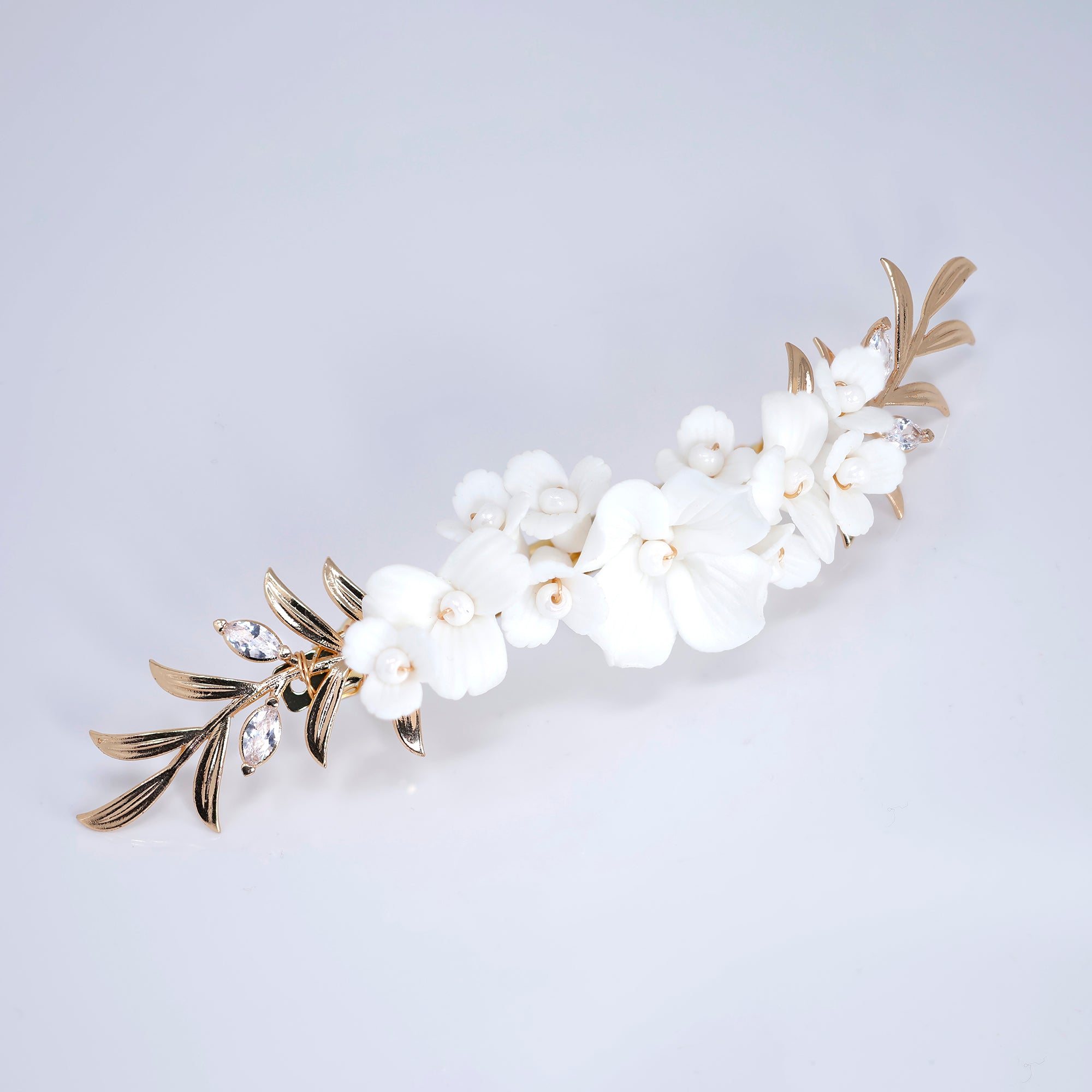 Bloom of Eternity Floral Bridal Hair Clip, Bridesmaid Gift, Wedding Hair Accessory.