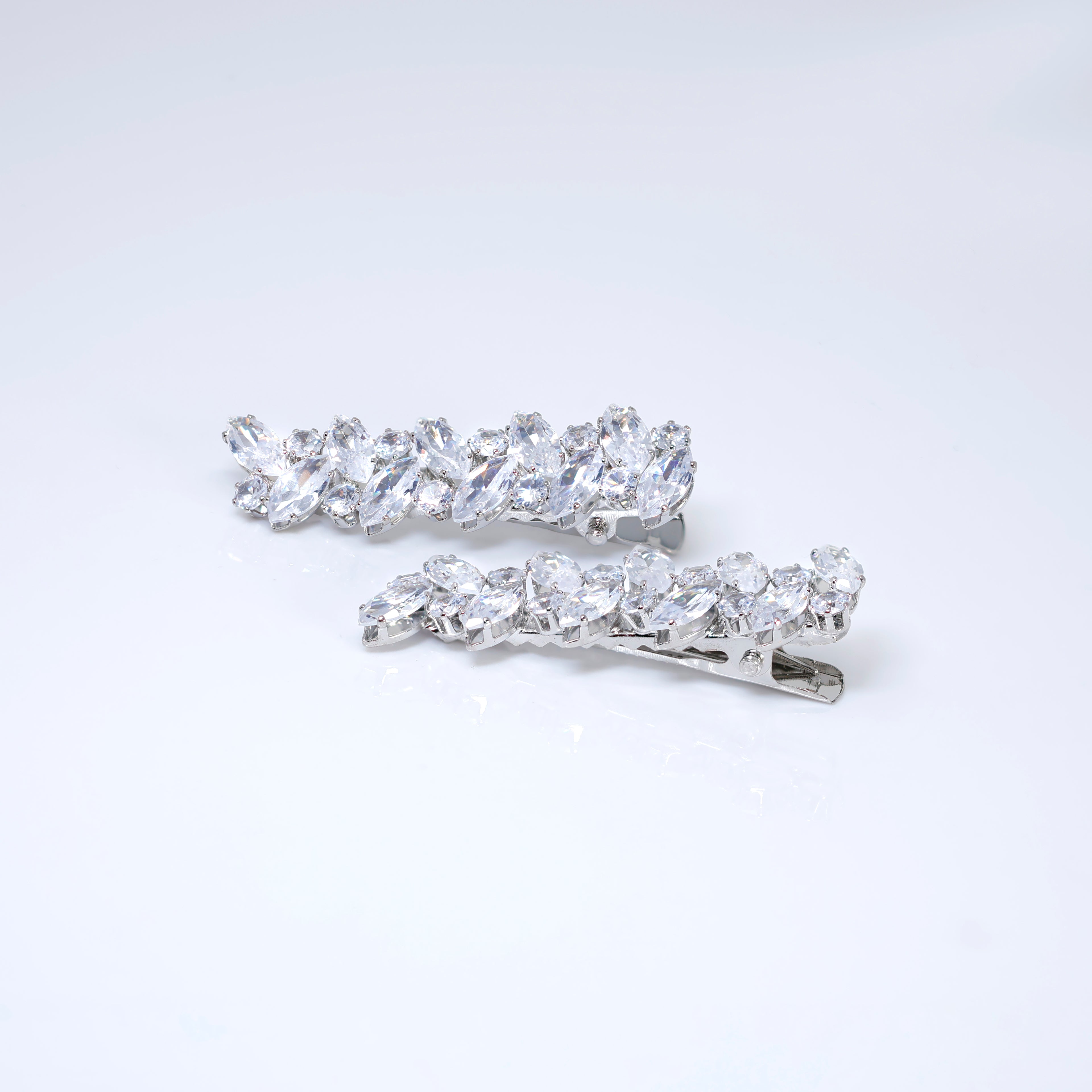 Set Of 2 Whispering Vines Bridal Hair Clip, Bridesmaid Gift, Wedding Hair Accessory.