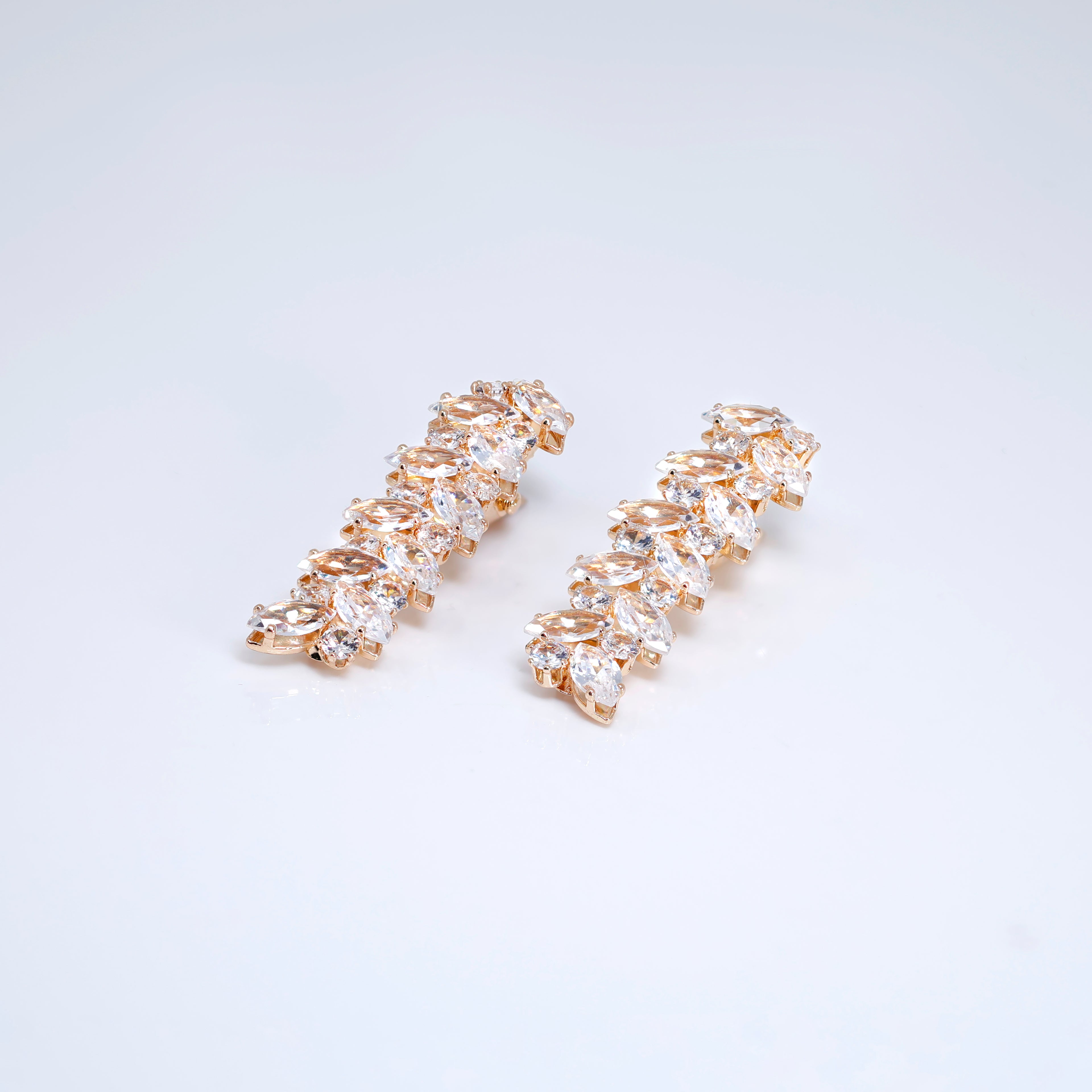 Set Of 2 Whispering Vines Bridal Hair Clip, Bridesmaid Gift, Wedding Hair Accessory.