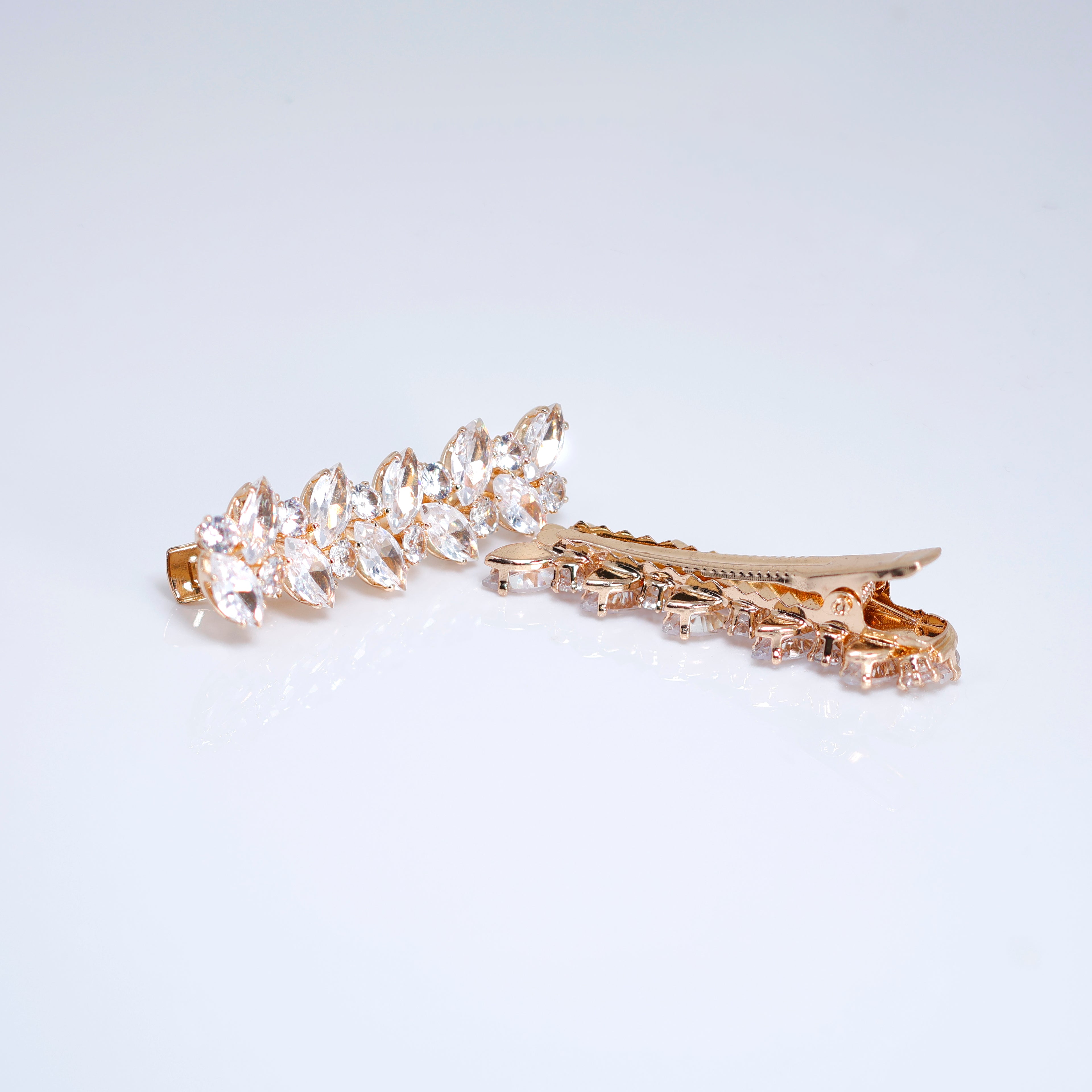 Set Of 2 Whispering Vines Bridal Hair Clip, Bridesmaid Gift, Wedding Hair Accessory.