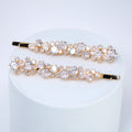 Set Of 2 Love At First Light Bridal Hair Clips, Bridesmaid Gift, Wedding Hair Accessory.