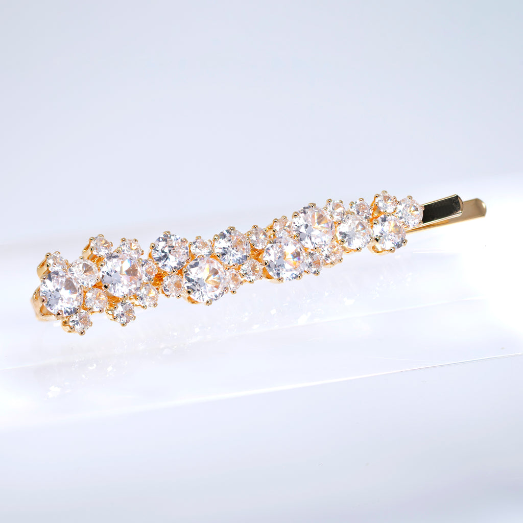 Set Of 2 Love At First Light Bridal Hair Clips, Bridesmaid Gift, Wedding Hair Accessory.