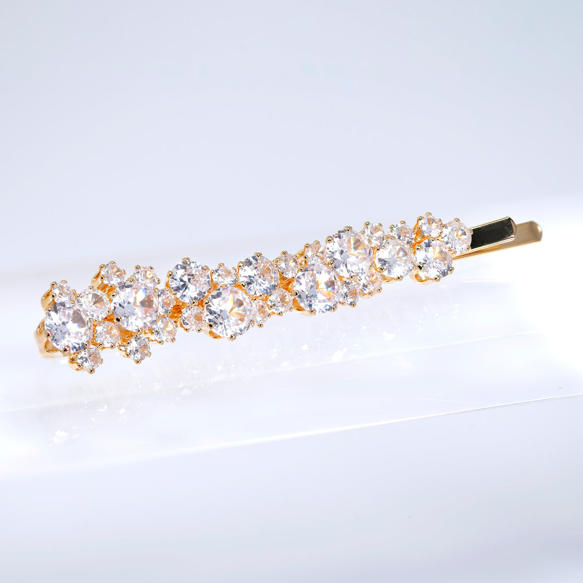 Set Of 2 Love At First Light Bridal Hair Clips, Bridesmaid Gift, Wedding Hair Accessory.