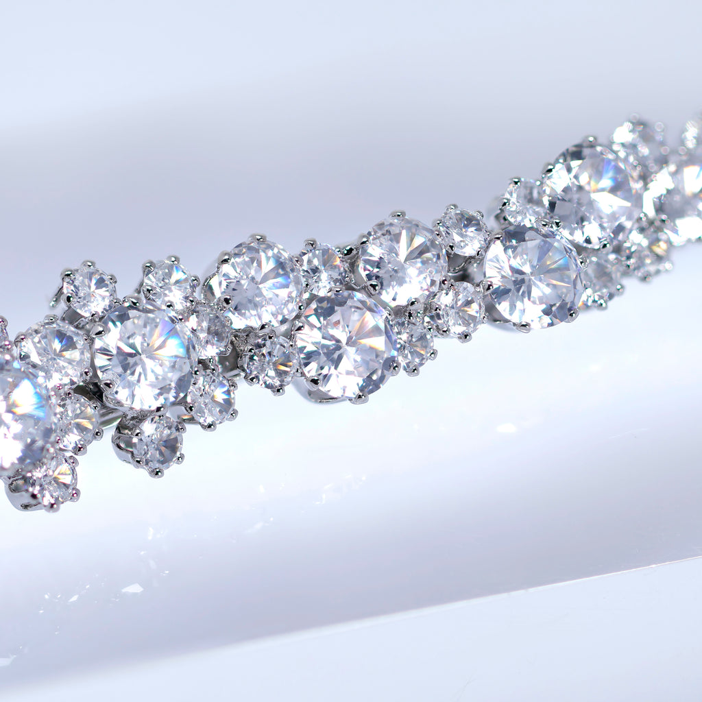 Set Of 2 Love At First Light Bridal Hair Clips, Bridesmaid Gift, Wedding Hair Accessory.