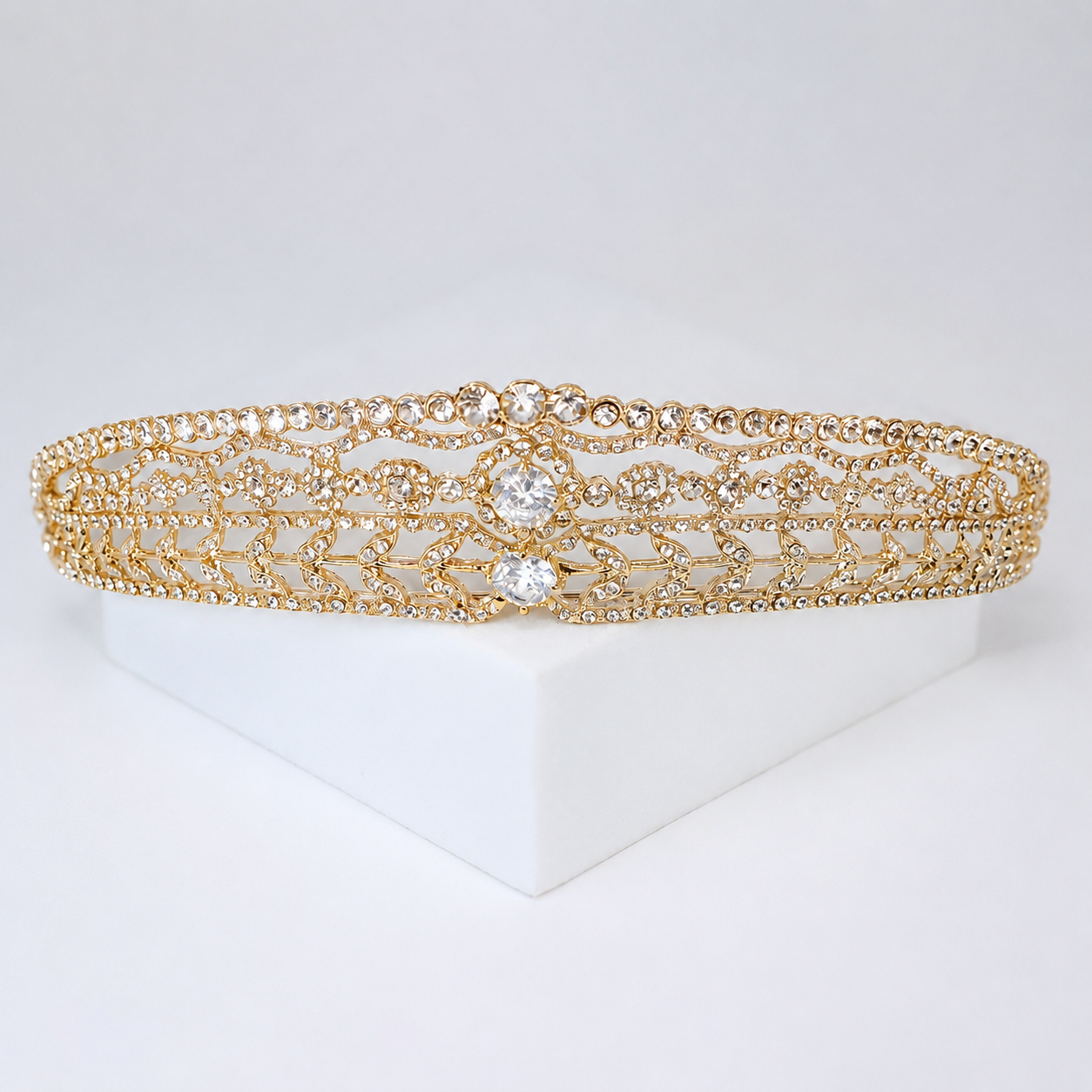 Luxury Swarovski Crystals & Cubic Zirconia Floral Leaves Queen Tiara , Bridal Crown, Crystal Wedding, Crystal Wedding Crown, Tiara Bride