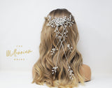 Swarovski Crystals flower Large Bridal Hair piece, Bridal Hair Accessories, Wedding Hair Accessory, Bridal Hair Comb.
