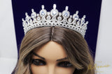 Swarovski Crystals & Big Cubic Zirconia Queen Tiara , Bridal Crown Tiara, Crystal Wedding Tiara, Crystal Wedding Crown, Tiara Bride