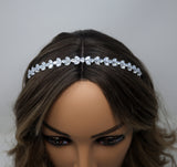 Swarovski Crystals Dainty Vine Leaves , Hair Vine Headband, Bridal Hair Vine, Rhinestone Headband, Delicate Headband, Hair accessories.