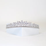 Swarovski wedding tiara, bridal crown tiara, Floral Leaves crystal wedding tiara, crystal bridal tiara, crystal wedding crown, tiara bride