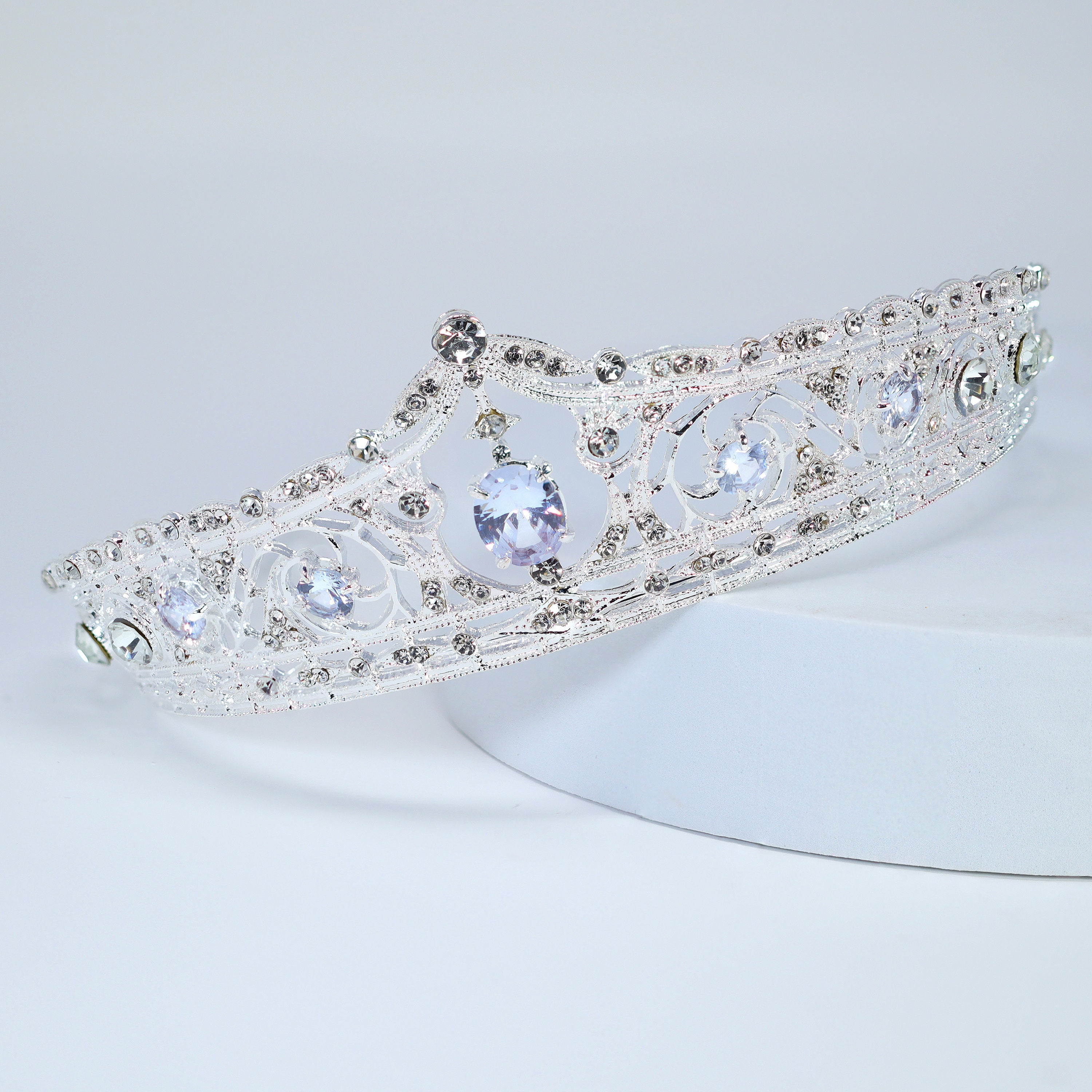 Luxury Swarovski Crystals & Big Cubic Zirconia Queen Tiara , Bridal Crown Tiara, Crystal Wedding Tiara, Crystal Wedding Crown, Tiara Bride