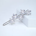 Dainty Shooting Star CZ Hair Clip, Bridal Hair Accessories, Bridesmaid Gift, Wedding Hair Accessory, Bridal Peach Hair Clip