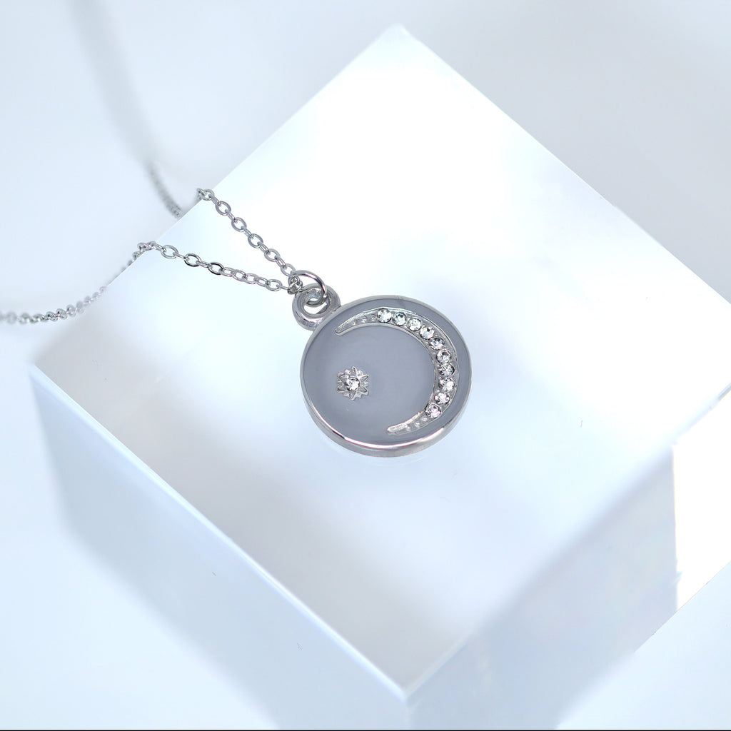 14k Gold Plated Moon Star Necklace • Minimalist Jewelry • Stainless Steel Necklace • Gift For Her
