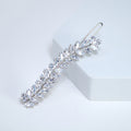 Dainty Fallen Leaves CZ Hair Clip, Bridal Hair Accessories, Bridesmaid Gift, Wedding Hair Accessory, Bridal Peach Hair Clip