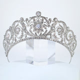 Shimmering Majesty Big Cubic Zirconia Queen Tiara , Rhinestone Bridal Crown Tiara, Crystal Wedding Tiara, Crystal Wedding Crown, Tiara Bride