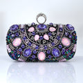 Lavender Pink Rhinestone Embroidered Wedding Clutch, Statement Bag, Evening Clutch, Wedding Clutch, Cross Body Bag