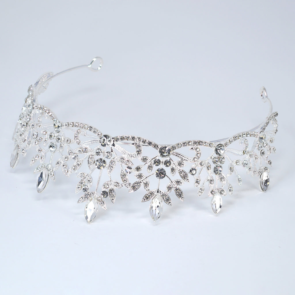 Glittering Grace Rhinestone Queen Tiara , Rhinestone Bridal Crown Tiara, Crystal Wedding Tiara, Crystal Wedding Crown, Tiara Bride
