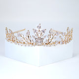 Imperial Blossom Diadem Queen Tiara , Bridal Crown Tiara, Swarovski Crystal Wedding Tiara, Crystal Wedding Crown, Tiara Bride