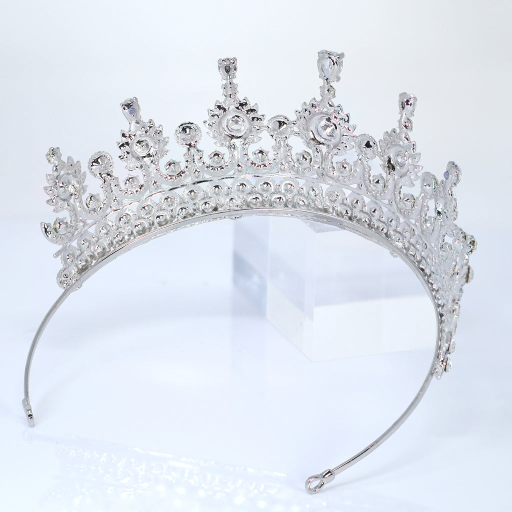 Twinkle Star Swarovski Crystals & Big Cubic Zirconia Queen Tiara , Bridal Crown Tiara, Crystal Wedding Tiara, Wedding Crown, Tiara Bride