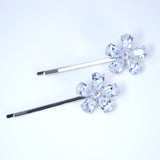 Cubic Zirconia, Floral Bridal Hair Comb And 2 Pins Set, Bridal Hair Accessories, Wedding Hair Accessory, Bridal Hair Comb.