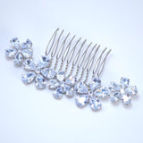 Cubic Zirconia, Floral Bridal Hair Comb And 2 Pins Set, Bridal Hair Accessories, Wedding Hair Accessory, Bridal Hair Comb.