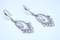 Swarovski Crystal Mystical Drop Diamond Earrings, Long Bridal Jewelry, Bridal Earrings, Crystal Bridal Earrings, Statement Earrings Cz