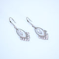 Swarovski Crystal Mystical Drop Diamond Earrings, Long Bridal Jewelry, Bridal Earrings, Crystal Bridal Earrings, Statement Earrings Cz