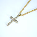 Vintage Rhinestone Cross Pendant Necklace, Gift For Her, Gift for him, Christmas Gift, Baptism Celebration.