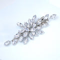 Leafy Arcade CZ And Rhinestone French Hair Clip, Bridal Hair Accessories, Bridesmaid Gift, Wedding Hair Accessory, Bridal Hair Clip