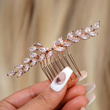 Cubic Zirconia, Diamond Sun-Kissed Ivy Bridal Hair Comb, Vine Hair Piece, Bridal Hair Accessories, Wedding Hair Accessory