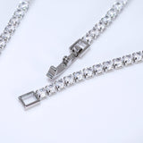 CZ Dainty Crystal Empress Necklace and Earrings Set, Long Bridal Earrings And Necklace, Statement Earrings Cz Necklace Set.