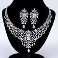 CZ Diamond Queen’s Legacy Set Jewelry Set, Long Bridal Earrings, Bracelet, Ring And Necklace, Statement Earrings Cz Necklace Set.