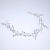 CZ Floral Diamond Kissed Branches Hair Vine Headband, Bridal Hair Vine, Rhinestone Headband, Delicate Headband, Hair accessories.