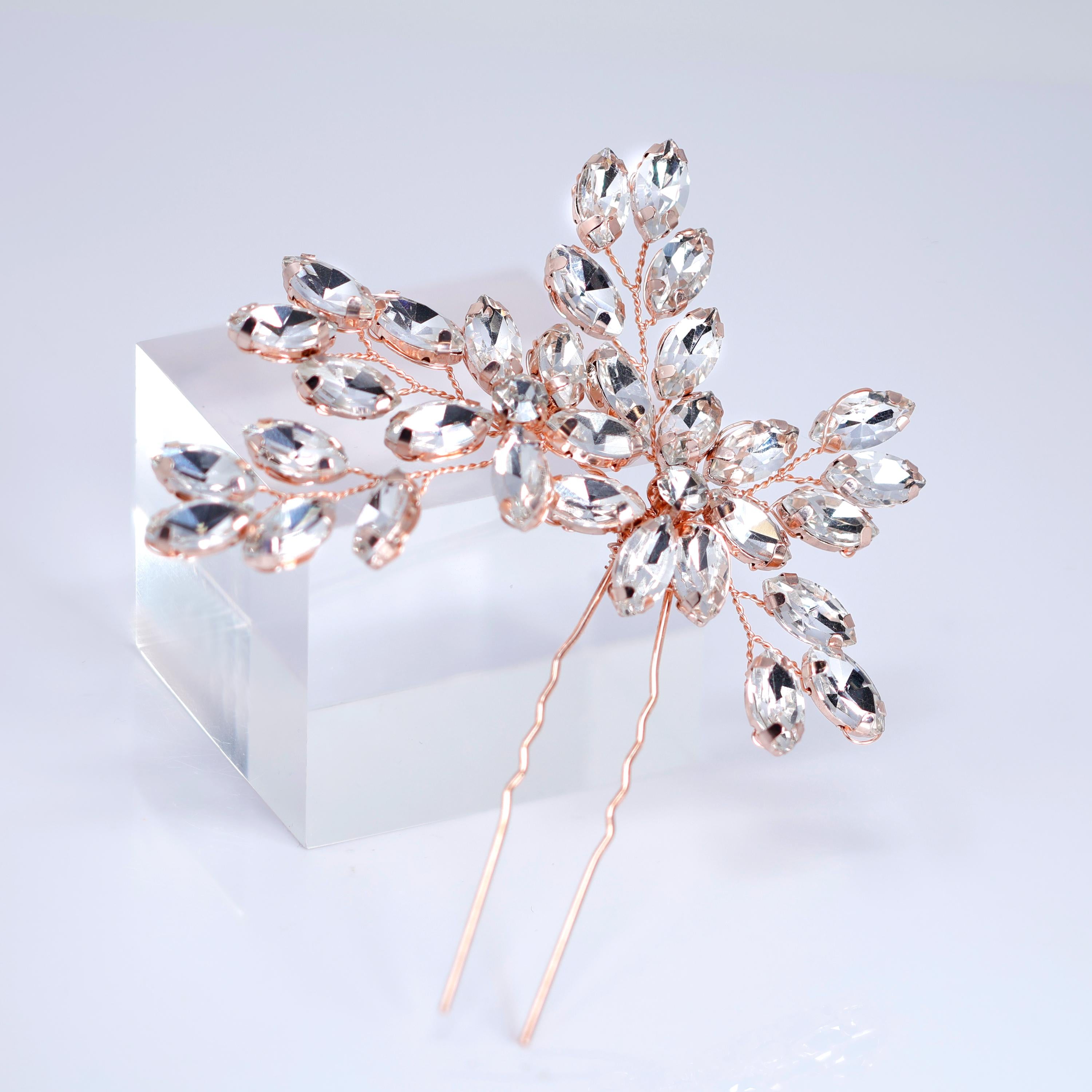 Swarovski Crystal Ethereal Radiance Hair Pin , Swarovski Hair pin, Bridal Hair Accessories, Gift For Her
