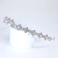 Swarovski Crystals Crown of Eternity Headband, Hair Vine Headband, Bridal Hair, Rhinestone Delicate Headband.