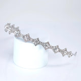 Swarovski Crystals Crown of Eternity Headband, Hair Vine Headband, Bridal Hair, Rhinestone Delicate Headband.