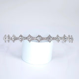 Swarovski Crystals Crown of Eternity Headband, Hair Vine Headband, Bridal Hair, Rhinestone Delicate Headband.