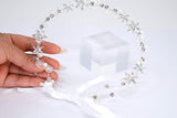 Dainty Pearl Whisper Garland Headband, Bridal Hair Vine, Delicate Headband, Hair accessories.