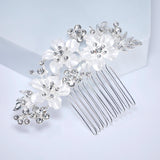 Gilded Petals And Silent Vows Bridal Hair Comb, Bridal Hair Piece, Bridal Hair Accessories, Wedding Hair Accessory.