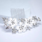 Gilded Petals And Silent Vows Bridal Hair Comb, Bridal Hair Piece, Bridal Hair Accessories, Wedding Hair Accessory.
