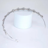 Swarovski Crystals Crown of Eternity Headband, Hair Vine Headband, Bridal Hair, Rhinestone Delicate Headband.