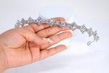 Swarovski Crystals Crown of Eternity Headband, Hair Vine Headband, Bridal Hair, Rhinestone Delicate Headband.