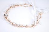 Dainty Pearl Whisper Garland Headband, Bridal Hair Vine, Delicate Headband, Hair accessories.