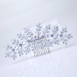 Cubic Zirconia Diamond Ever After Blossoms Bridal Hair Comb, Bridal Hair Accessories, Wedding Hair Accessory, Bridal Hair Comb.