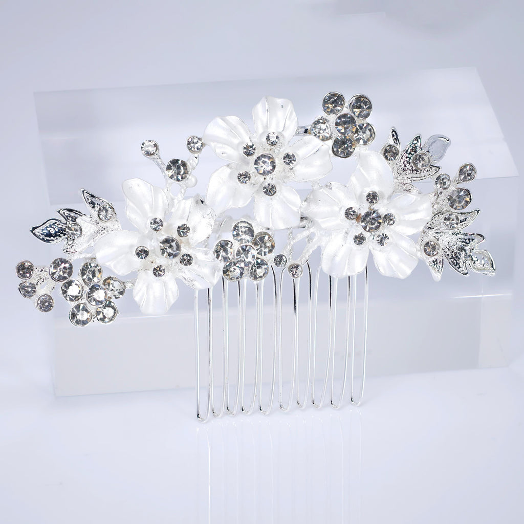 Gilded Petals And Silent Vows Bridal Hair Comb, Bridal Hair Piece, Bridal Hair Accessories, Wedding Hair Accessory.