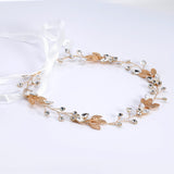 Rhinestones Dainty Gold Leafy Hair Vine Headband, Bridal Hair Vine, Delicate Headband, Hair accessories.