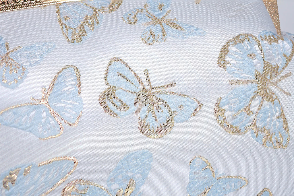 Shimmering Gold Butterflies In The Sky Bridal Wedding Bag, Statement Evening Wedding Clutch, Cross Body Bag