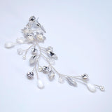 Swarovski Crystals Fleur de Lune Crystal Drops Bridal Earrings, Long Bridal Jewelry Bridal Earrings Clip On Earrings, Statement Earrings.