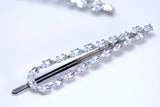 Set Of 2 Silver Spark Barrette Bridal Hair Clip, Bridesmaid Gift, Wedding Hair Accessory.