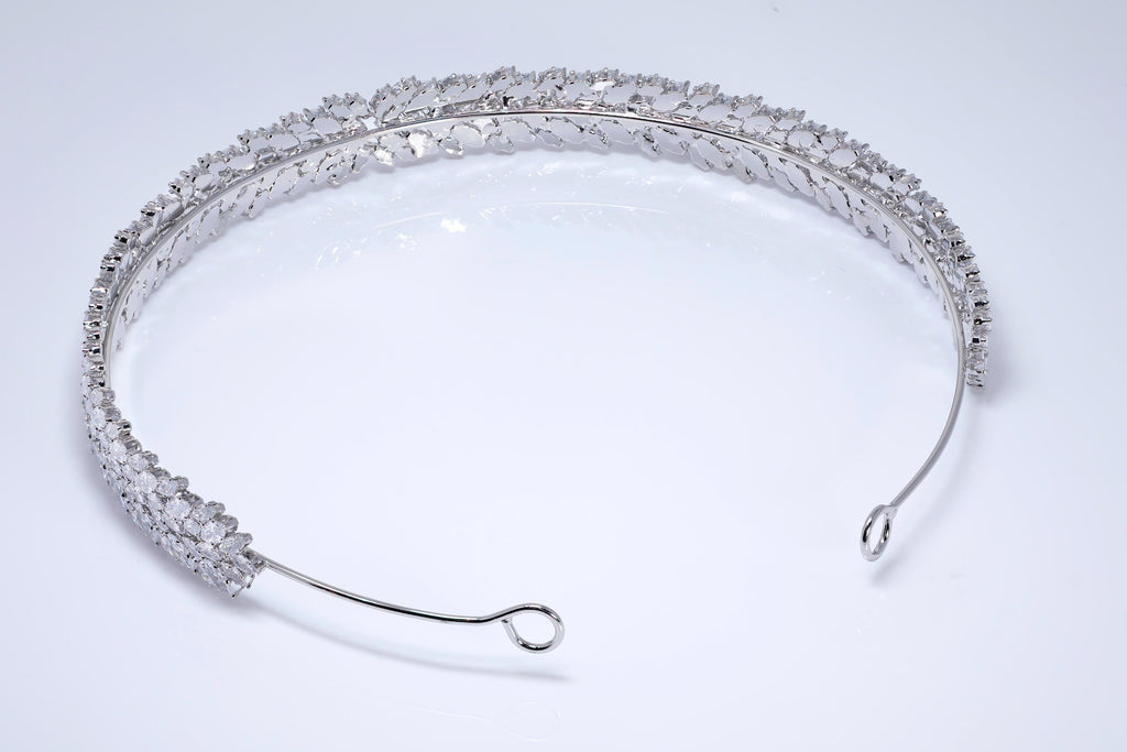 CZ Elysian Vine Bridal Headband , Hair Vine Headband, Bridal Hair Vine, Delicate Headband, Hair accessories.